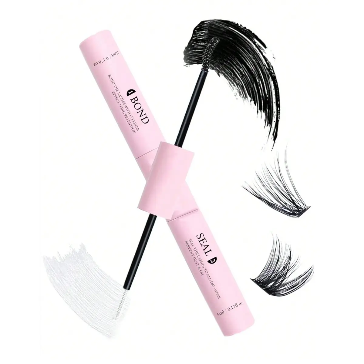 Waterproof Eyelash Glue 2-In-1, Strong Hold Home Use, Solid Form, Non-Toxic, Long-Lasting Adhesive, Perfect for Daily Makeup, DIY Eyelash Extensions, Cosmetic Eyelash Glue, Eye Makeup Products