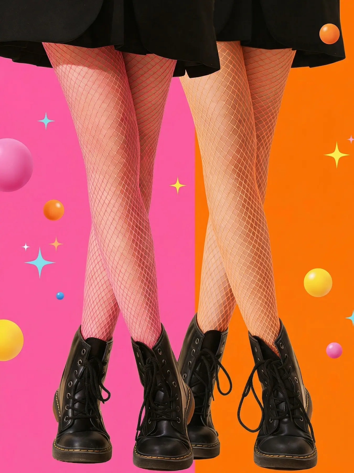 Women's & Sheer High-Waist Fishnet Mesh Stockings, Fashionable Fitted Design, All-Season Wear, Perfect for Stylish Womenswear