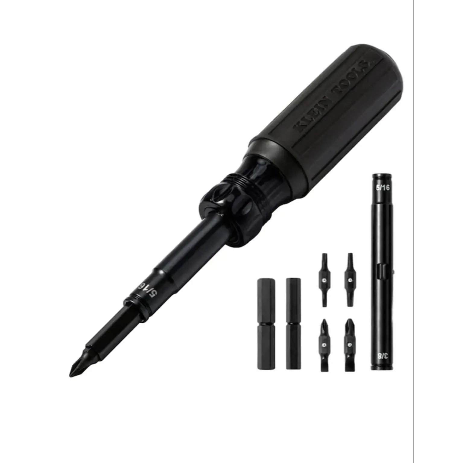 KLEIN 11-in-1 BLACK Magnetic Screwdriver Ideal for DIY & Home Repair Projects