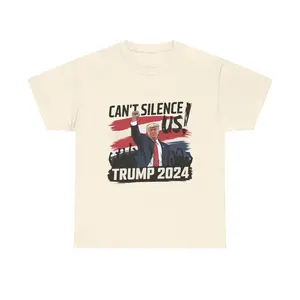 Can't Silence Us Trump - Unisex Heavy Cotton Tee
