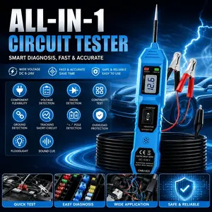 Circuit Tester, Automotive Electric Circuit Tester With Voltage Display LED Light, Car Power Circuit Probe Kit For Vehicle fathersdaygift