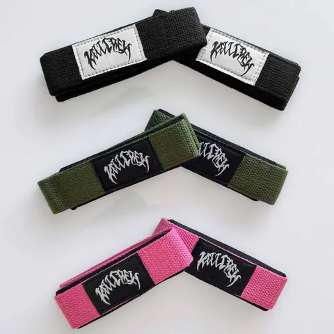 Kill Crew Unisex Solid Cotton Lifting Straps - Padded Wrist Support, Sewn-On Kill Crew Logo, Comfortable Fit, 24-in Athletic Accessory for Weightlifting, Deadlifts, Heavy Back Days, Enhance Performance | Workout Accessories, Home Gym Gear