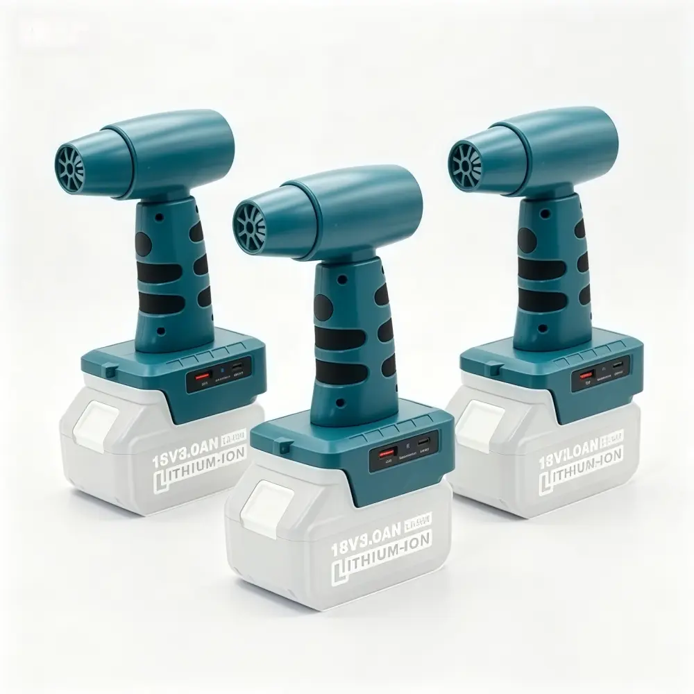 3-Pack Makita Cordless Handheld Air Blower, 140000RPM High Efficiency Ultra Compact Turbo Jet Fan with USB-C Fast Charging, Dust Removal Cleaning Aid for Home, Car Care