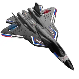 Children's remote control aircraft, non-toy, water-land-air drone, fighter jet model, glider, crash-resistant, for boys, Su-57