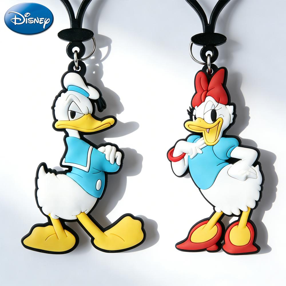 1 PC Disney Officially Licensed Donald Duck & Daisy Duck Keychain Cute 3D Character Bag Charm & Key Ring Ideal Valentine's/New Year Gift for Friends 1 PC Disney Officially Licensed Donald Duck & Daisy Duck Keychain Cute 3D Character Bag Charm & Key Ring Ideal Valentine's/New Year Gift for Friends