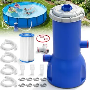 Pool Pumps Above Ground, 1000 Gallon Pool Filter Pump -  Pools Filter  with Circulation System & Safety Filtration -  Get  Clear Water for with Filters Pumps