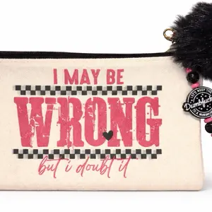 Makeup/Stationary Sublimation Bags with Keychain
