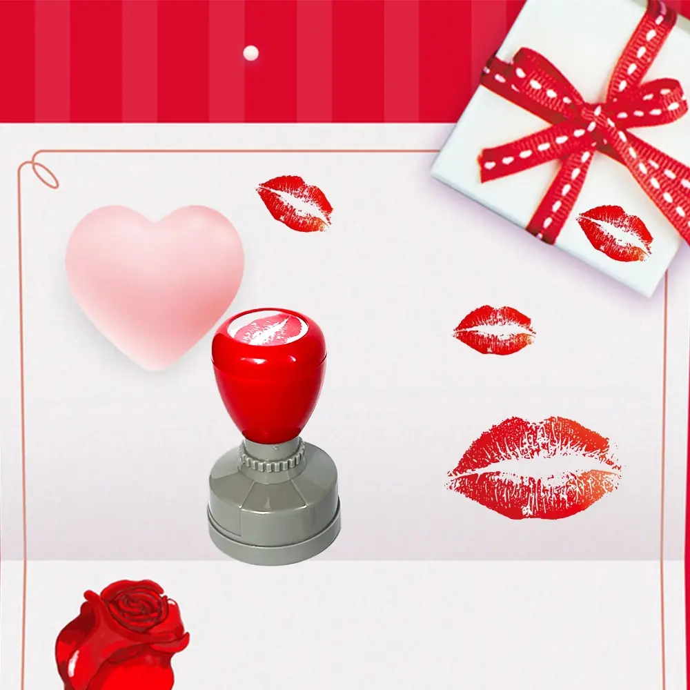 Creative Lip Kiss Stamp, Fun Diary Decorative Decoration Seal, Unique Gift Idea, Perfect for Love Activities & Party Props, Lip Print
