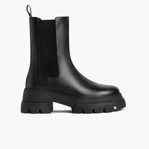 Thursday Boots Women's Reign Chelsea Boot In Black Leather