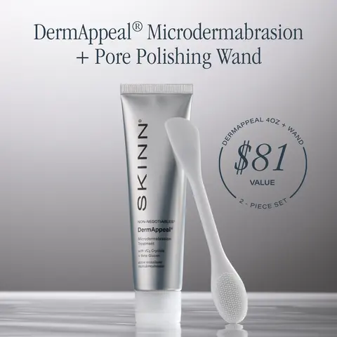 SKINN Cosmetics Non-Negotiables DermAppeal Microdermabrasion Treatment | V5 Crystal Technology Facial Exfoliating Treatment