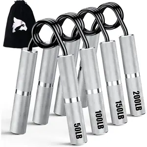 Grip Strength Trainer 4 Pack,50LB-200LB Hand Exerciser Gripper Forearm Finger Strengthener Non-Slip Suitable for Hand Rehabilitation Finger Strength ,  Building,  Gym