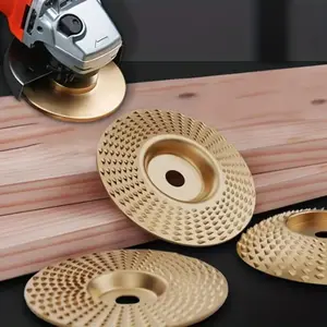 3PCS Angle Grinder Wood Carving Disc Set, Angle Grinder Attachments with 5/8 Inch Arbor, Grinding Wheel Shaping Disc for Wood Cutting, Cutting Wheel, Car Repair Tool