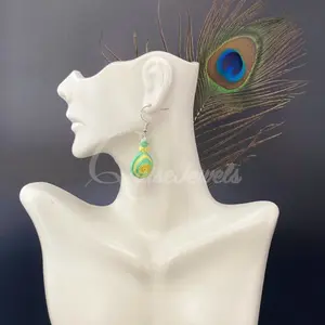 Small Drop Flower Seed Quilling Earrings