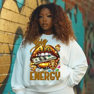 4-Pack, 6-Pack or 8-Pack DTF Heat Transfer Gang Sheet Big Leo Energy Ready to Press for DIY T-Shirt Printing