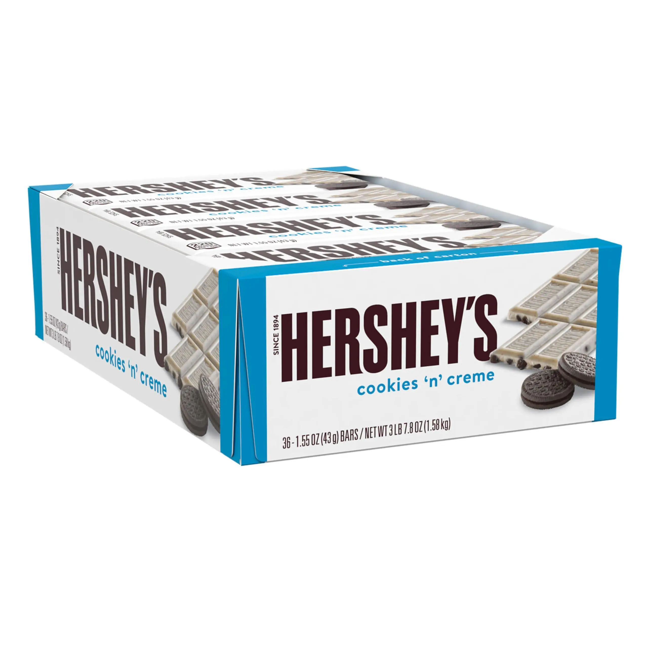 Hershey's Cookies 'n' Creme Bar 36 Count 1.55 ounce Hershey's Cookies 'n' Creme Bar 36 Count 1.55 ounce