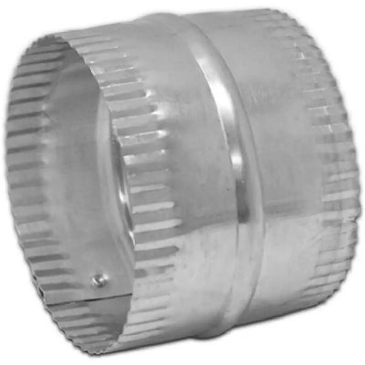 Lambro 245 Commercial Durable 5-Inch Galvanized Steel Duct Connector, Crimped on Both Ends - Pack of 6