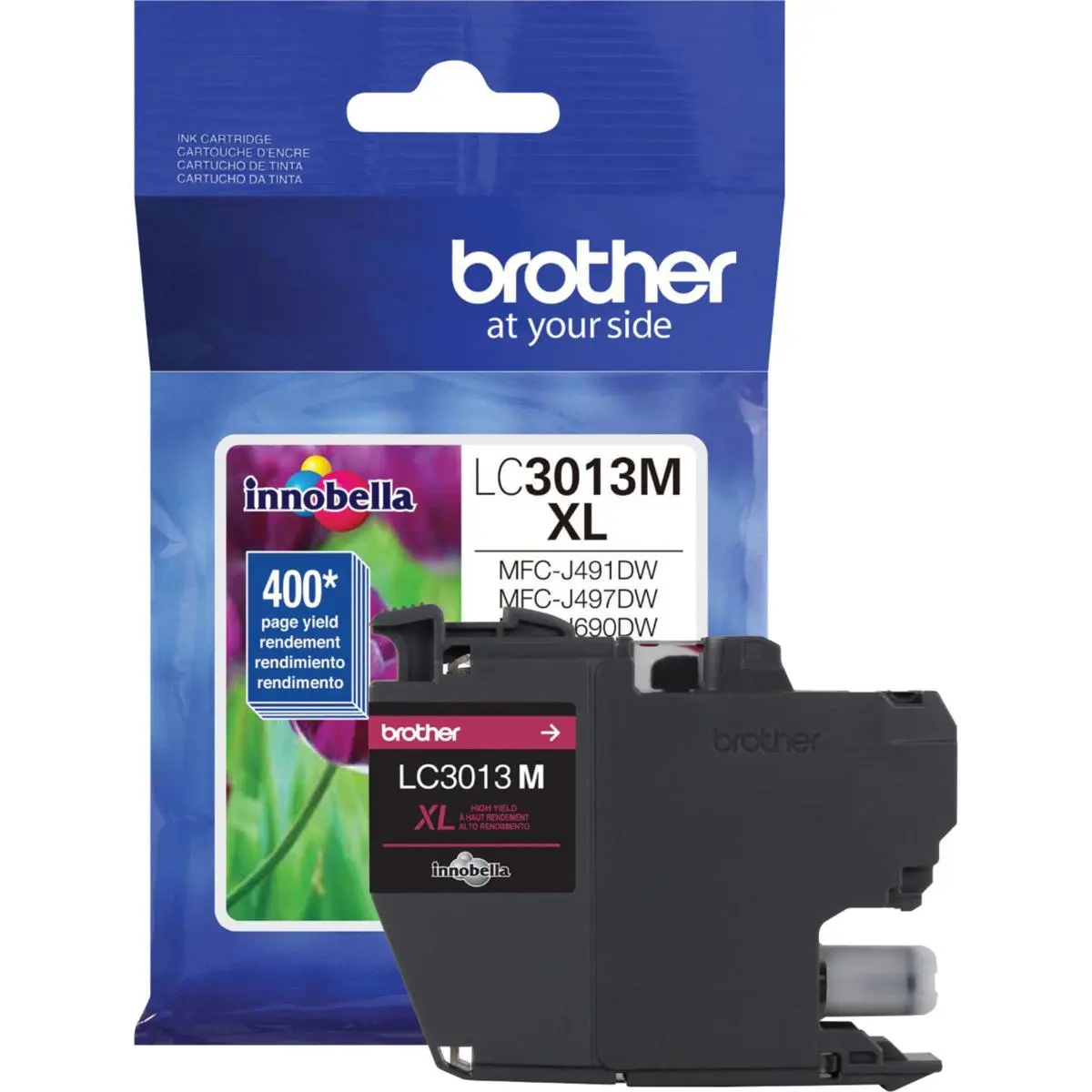 Brother LC3013 High Yield Print Ink Cartridge, LC3013 Series, Up To 400 Pages, Magenta