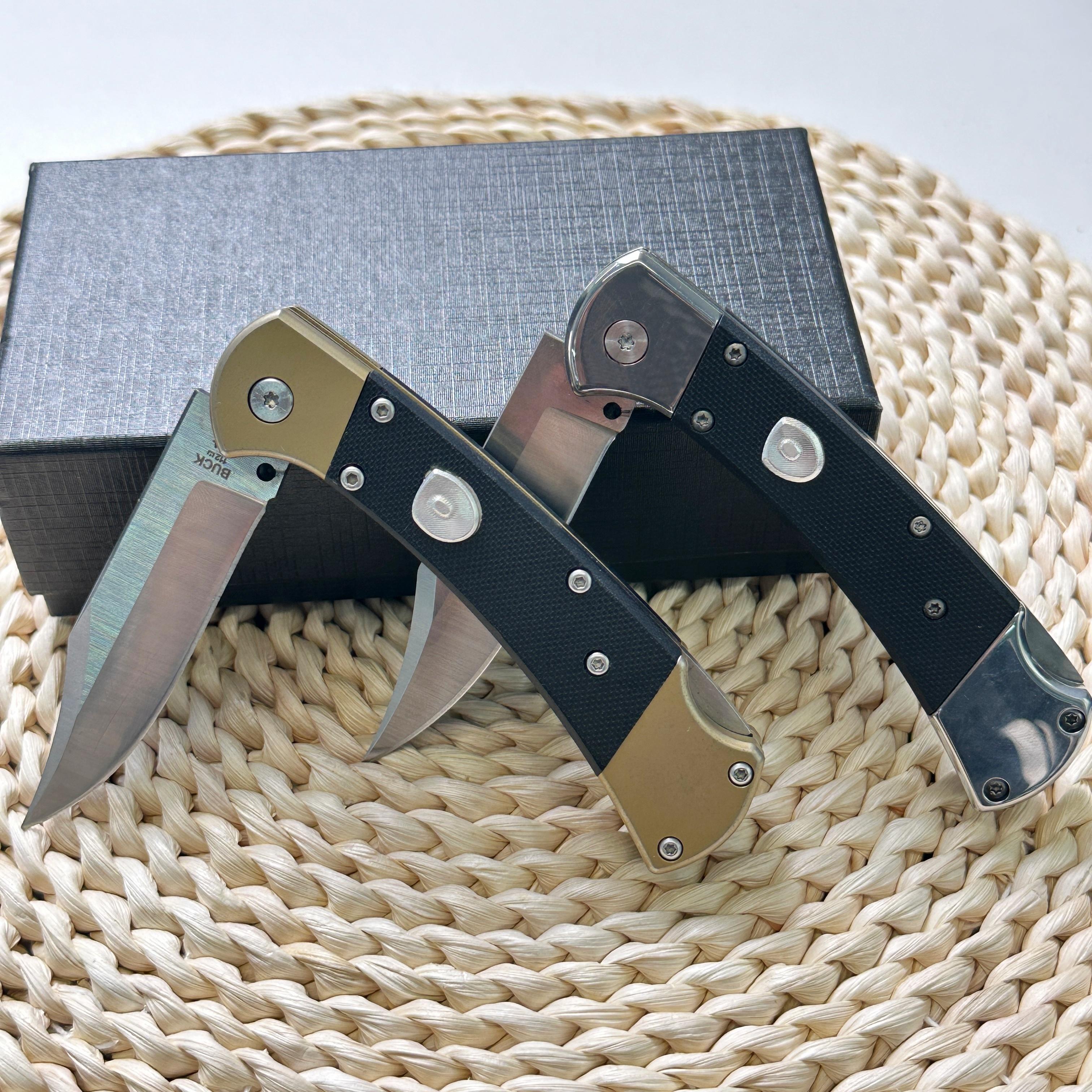 Premium Lockback Folding Knife High Quality G10 Handle EDC Tool for Hunting Camping