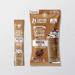 The Frozen Bean Mocha Instant Latte & Frappe Mix Double Shot Arabica Coffee 10 Sticks