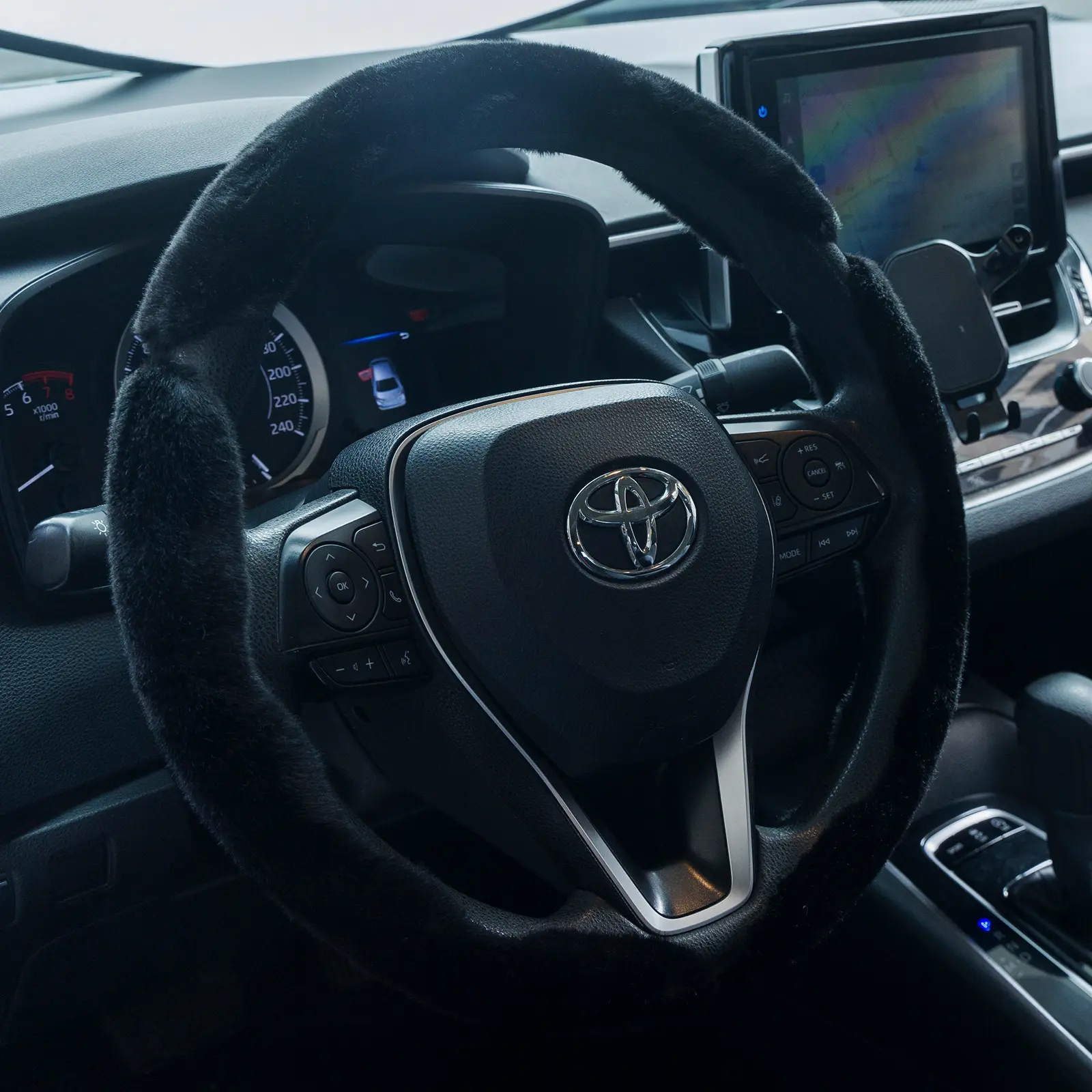 3 counts/set-Plush Black