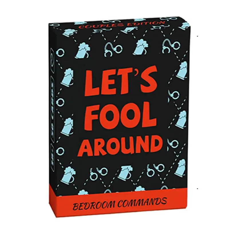Let's Fool Around  Card Game, 50pcs/box Couple Game Cards, Fun Card Game for Couples to Play Together After Dinner, Party Table Game, Tabletop Games