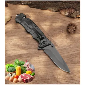 Outdoor Essential EDC Folding Knife: 3.14" Serrated Stainless Steel Blade with Glass Breaker & Seatbelt Cutter, Rugged Portable Pocket Clip Design, Perfect , Hiking, Fishing & Wilderness Adventure Multitool for Men, Durable Emergency Survival Gear