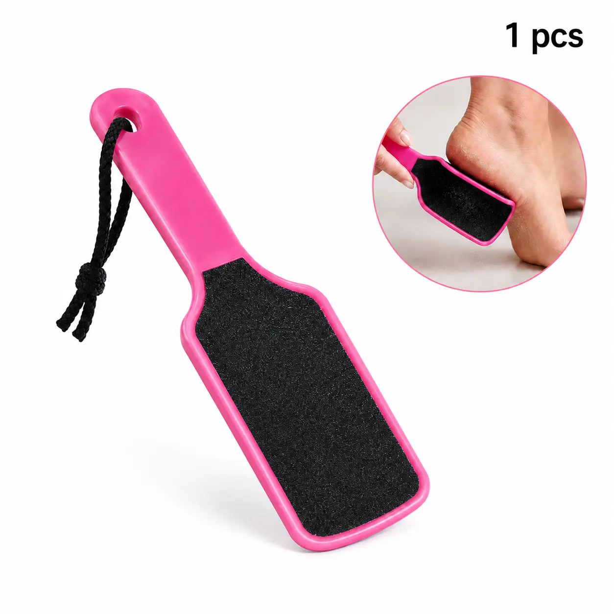 U-Shaped Double Sided Foot File, Coarse & Fine Dual Sand Surface Foot Scraper, Fast Remove Calluses Dry Dead Skin, Salon Grade Reusable Foot Tool, DIY Home Pedicure Must Have For Summer Sandal Smooth Feet Foot Care Routine Callus Remover Manicure