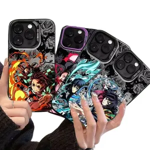 Demon Slayer Cartoon Anime Frosted Case Compatible with iPhone 11, 12, 13, 14, 15, 16, 17 – check our available sizes