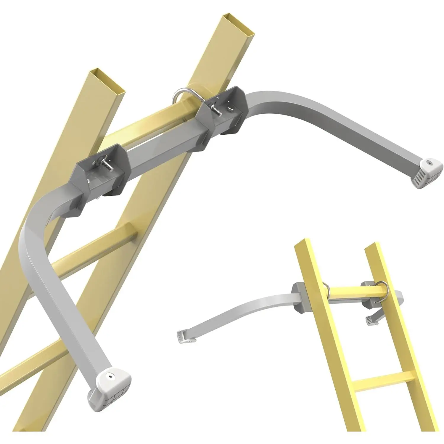 Ladder Stabilizer Accessory for Roof Gutter, Wing Span/Wall Ladder Standoff, Heavy Duty Extension Ladder Stabilizer, Easy Use, 375 lbs Weight Rating