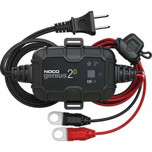 NOCO Automotive Battery Chargers & Jump Starters, Type: Automatic Charger/Maintainer, Amperage Rating: 2.0, Starter Amperage: 0.5, Voltage: 100-240 VAC, Battery Size Group: 6 and 12 Volt GENIUS2D