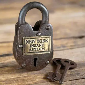 New York Insane Asylum Gate Lock Antique Cast Iron Reproduction