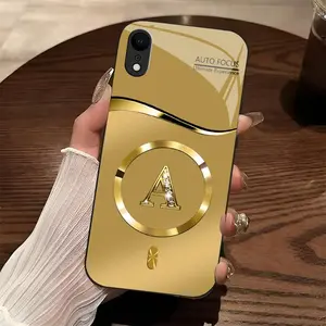 Suitable for [iPhone Xr] high-end MagSafe phone case，Features a magnetic attachment function，Each of the 26 letters has its own unique characteristics, so you can choose one. YM99