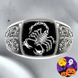 Exquisite Scorpion Pattern Ring, Hip-hop Punk Trendy Fashion Ring, Suitable for Daily Wear Jewelry, A Birthday Gift for Friends and Boyfriends