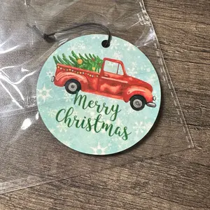 Red truck Christmas ornament