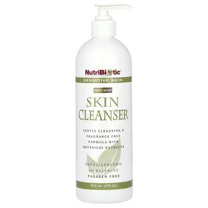 NutriBiotic Skin Cleanser, Non-Soap, Fragrance Free, 16 fl oz (473 ml)