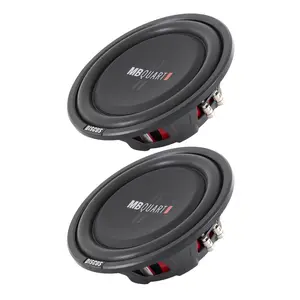 2) MB Quart DS1-254 800 Watt 4 Ohm Shallow Slim Subwoofers Car Truck DVC Subs 2) MB Quart DS1-254 800 Watt 4 Ohm Shallow Slim Subwoofers Car Truck DVC Subs