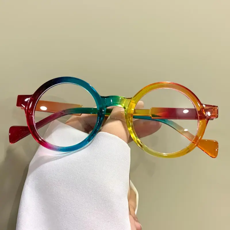 Simple Round Frame Glasses, Eyeglasses for Women & Men, Fashion Eyeglasses for Work, Daily Clothing Decor, Perfect for Student Daily Use, Fashion Accessory Eyewear