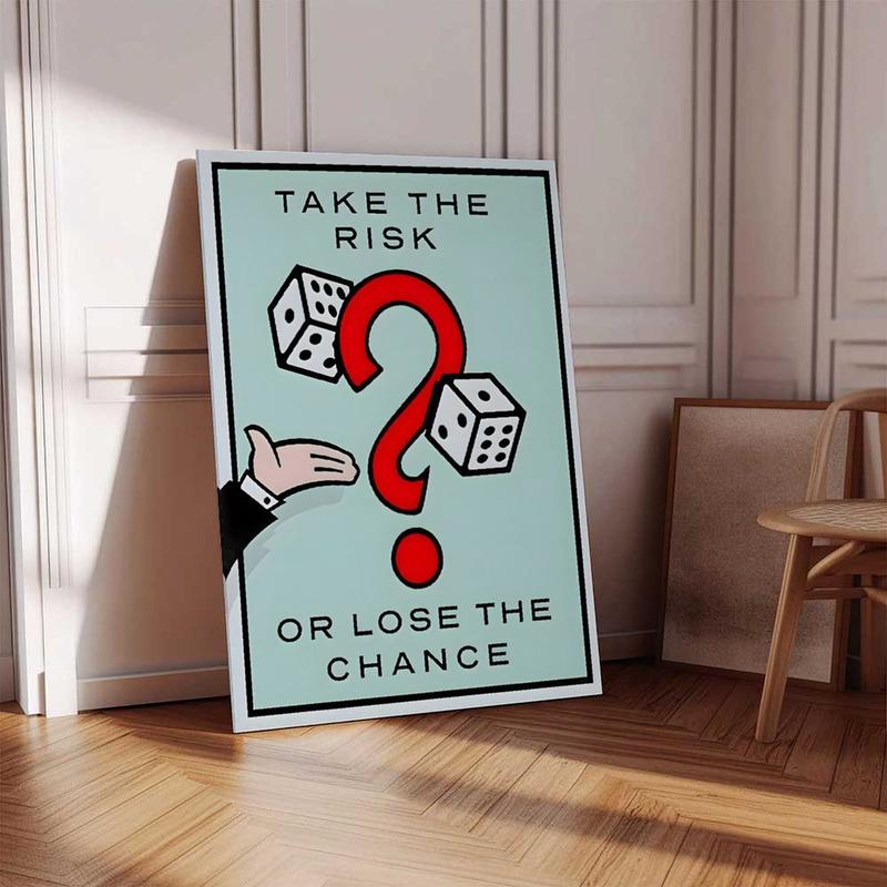 Classic Cartoon Graffiti Canvas Painting "ALECO Monopoly" - Timeless Money Poster for Home, Living Room, Office Wall Decor - Eco-Friendly, Fade-Resistant, UV-Protected Artistic Decoration