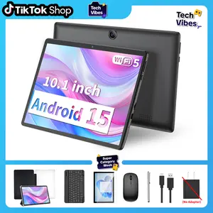 【TechVibes】PYNAREL Android 15, Wireless Set with Keyboard, Mouse, Stylus, Case, 10.1 inch Device, 6000mAh, Springtok Sale