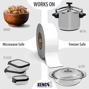 Blank White 1 X 2 Dissolvable Food Labels - Washes Off Qucikly No Residue - for Food Prepe and Rotation, Canning and More! Made in The USA (1 Pack)