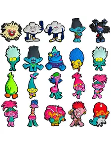 20 Pcs Cartoon Shoe Charms For Bubble Slides Clogs Sandals,PVC Shoe Decorations Accessories Buckle For Christmas Birthday Gifts