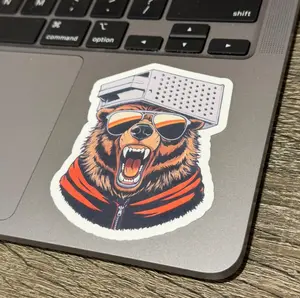 Grater Chicago Bears Stickers perfect for laptop, water bottle, kindle, and iPad