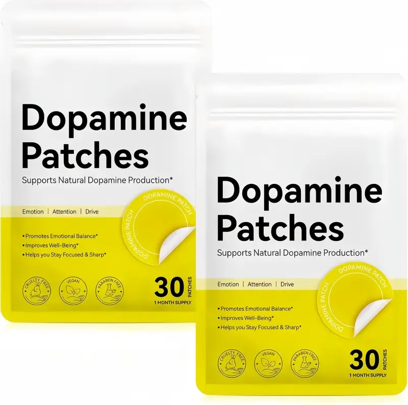 Dopamine Patches Extra Strength,Mood Support Patches for Daily ,Mood Boost & Positivity Support,Motivation Supports Dopamine&Serotonin Balance,Dopamine Supplements for Men Women
