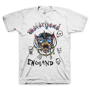 Motorhead England Doodle Official T-Shirt Classic Menswear Tee