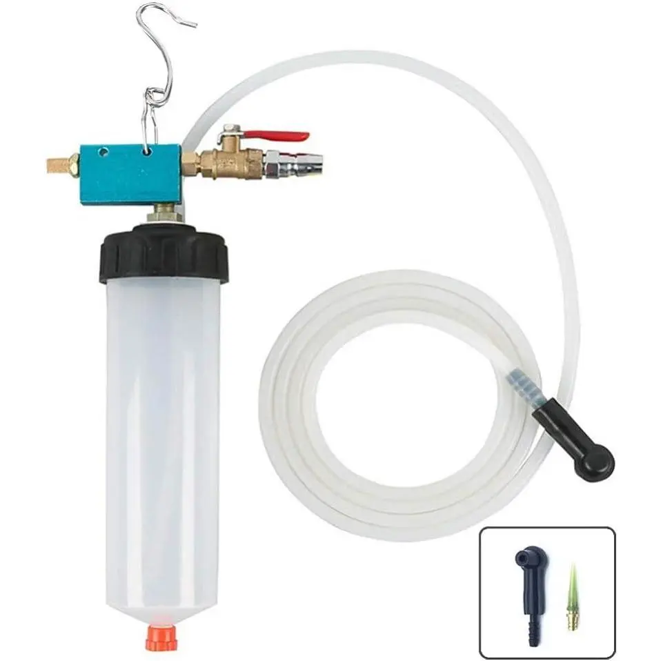 Universal Auto Brake Fluid Extractor, Power Steering Oil Change Replacement Tool, Brake and Clutch Fluid Drained Bleeder Tool Equipment Kit for Car Motorcycle