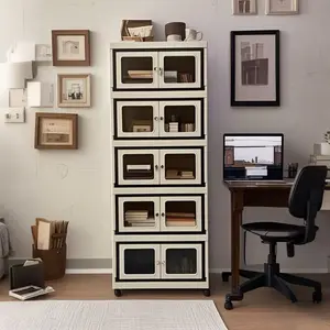 This is the storage box delivered to your area. There are 5 boxes, which can be stacked or folded, suitable for storage in the kitchen, bathroom, bedroom, study, office and other scenes. It is versatile and suitable for various occasions.