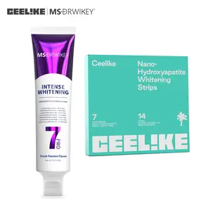 【MSDRWIKEY】7-Pro New Intensive Care Toothpaste + Ceelike 7-Day Teeth Strips - Whitening & Care Set
