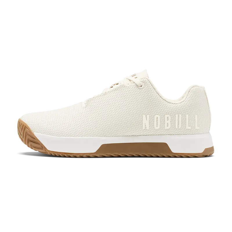 NOBULL Women's Outwork Edge Shoe in Mineral White Gum - OG Strength Training Shoe, Durable Gym Trainer, Lifting Sneaker