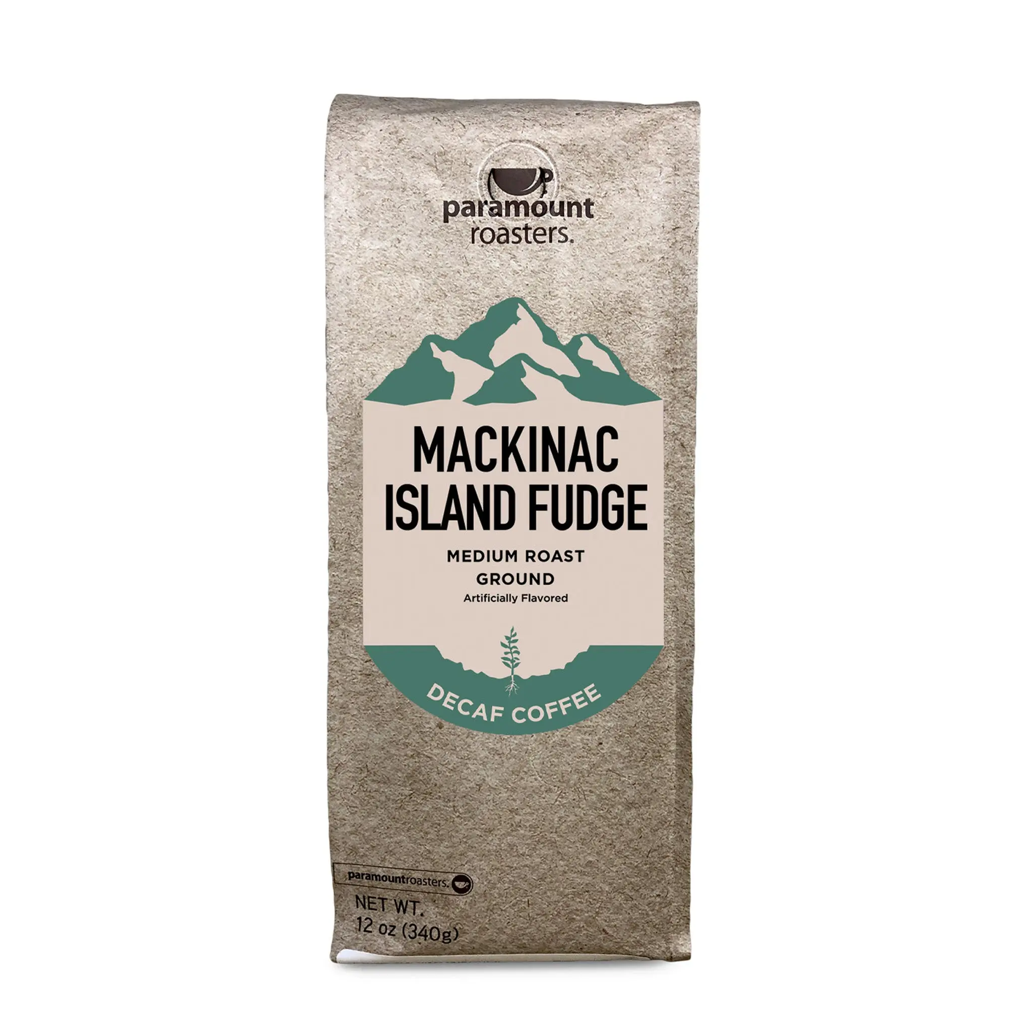 Mackinac Island Fudge Decaf 12oz Flavored Ground Coffee