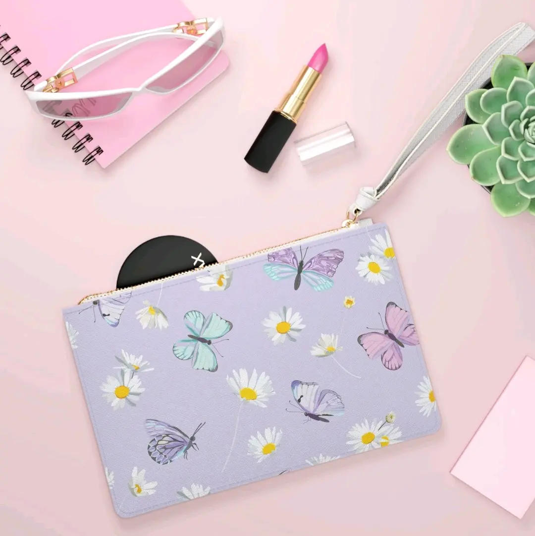 Daisies & Butterflies Clutch Bag